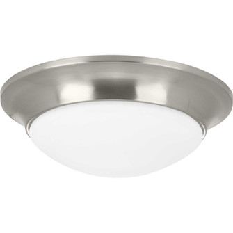 Etched Opal Dome One Light Flush Mount in Brushed Nickel (54|P350146-009)