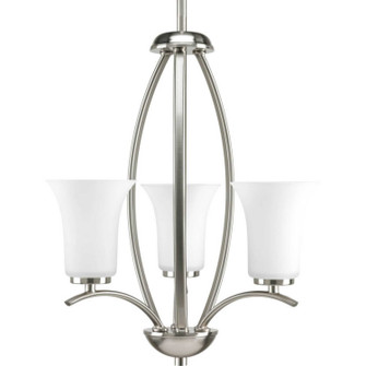 Joy Three Light Foyer Pendant in Brushed Nickel (54|P3587-09)