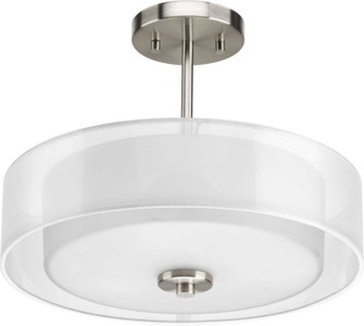 Invite Three Light Semi-Flush Convertible in Brushed Nickel (54|P3694-09)