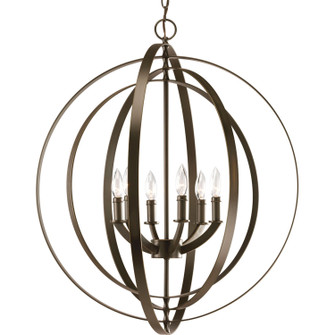 Equinox Six Light Foyer Pendant in Antique Bronze (54|P3889-20)