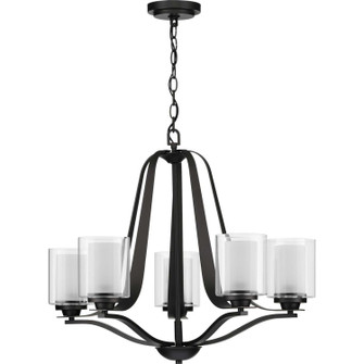 Kene Five Light Chandelier in Graphite (54|P400095-143)