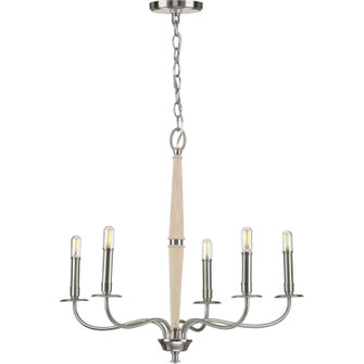 Durrell Five Light Chandelier in Brushed Nickel (54|P400199-009)