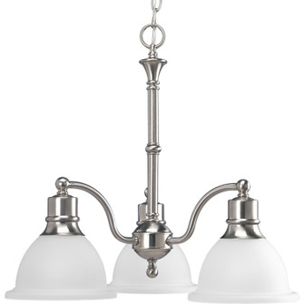 Madison Three Light Chandelier in Brushed Nickel (54|P4280-09)