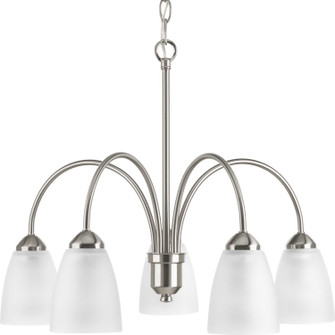 Gather Five Light Chandelier in Brushed Nickel (54|P4735-09)