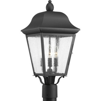 Kiawah Three Light Post Lantern in Black (54|P540001-031)