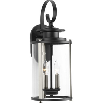 Squire Two Light Wall Lantern in Black (54|P560037-031)