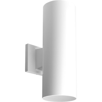 Cylinder Two Light Wall Lantern in White (54|P5675-30)