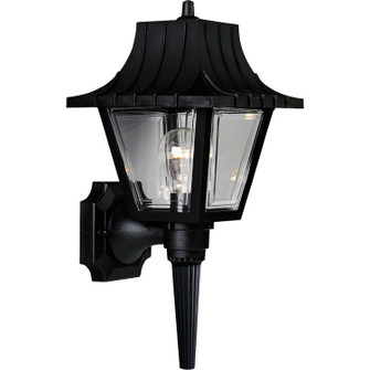 Mansard One Light Wall Lantern in Black (54|P5815-31)