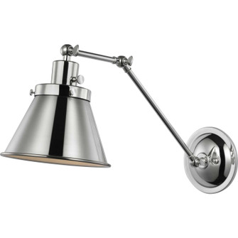 Hinton One Light Swing Arm Wall Lamp in Polished Nickel (54|P710095-104)