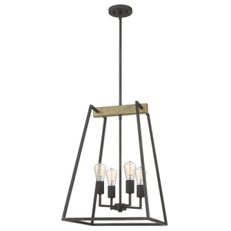Brockton Four Light Foyer Pendant in Grey Ash (10|BRT5204GK)