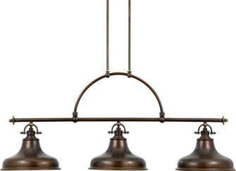 Emery Three Light Island Chandelier in Palladian Bronze (10|ER353PN)