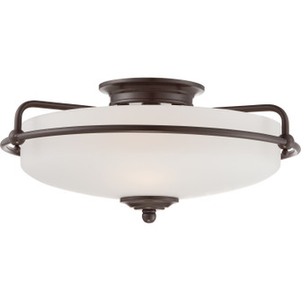 Griffin Three Light Flush Mount in Palladian Bronze (10|GF1617PN)