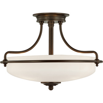 Griffin Three Light Semi-Flush Mount in Palladian Bronze (10|GF1717PN)