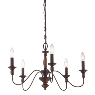 Holbrook Five Light Chandelier in Tuscan Brown (10|HK5005TC)