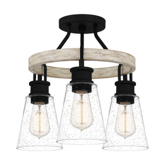 Kingsbridge Three Light Semi Flush Mount in Earth Black (10|KGB1718EK)