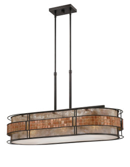 Laguna Three Light Island Chandelier in Renaissance Copper (10|MCLG337RC)