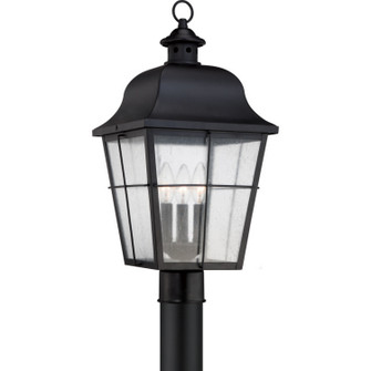 Millhouse Three Light Outdoor Post Lantern in Mystic Black (10|MHE9010K)
