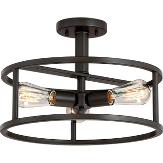 New Harbor Three Light Semi-Flush Mount in Western Bronze (10|NHR1715WT)