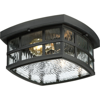 Stonington Two Light Outdoor Flush Mount in Mystic Black (10|SNN1612K)
