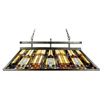 Inglenook Three Light Island Chandelier in Valiant Bronze (10|TFIK348VA)