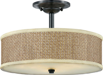 Zen Three Light Semi-Flush Mount in Mystic Black (10|ZE1717K)