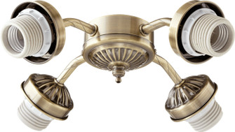 Fitters Antique Brass LED Fan Light Kit (19|2444-804)