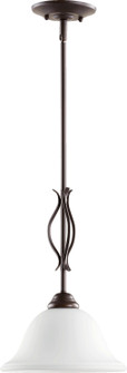 Spencer One Light Pendant in Oiled Bronze w/ Satin Opal (19|3110-186)