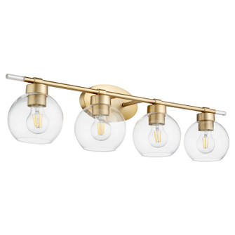 Volán Four Light Vanity in Aged Brass (19|5317-4-80)