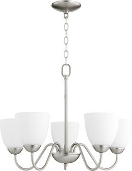 6041 Chandeliers Five Light Chandelier in Satin Nickel (19|6041-5-65)