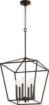 Gabriel Six Light Entry Pendant in Oiled Bronze (19|604-6-86)