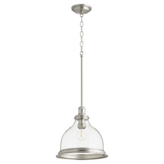 Ring Lighting Series One Light Pendant in Satin Nickel w/ Clear/Seeded (19|6193-12-65)