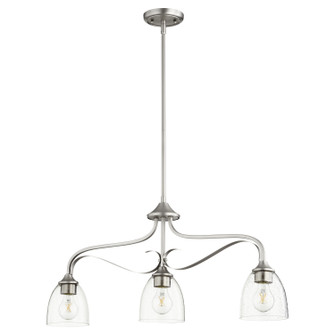 Jardin Three Light Island Pendant in Satin Nickel w/ Clear/Seeded (19|6627-3-265)