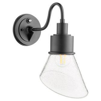 Torrey One Light Wall Mount in Textured Black|Clear Seeded (19|733-69)