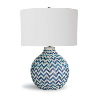 Chevron Bone One Light Table Lamp in Indigo (400|13-1200)