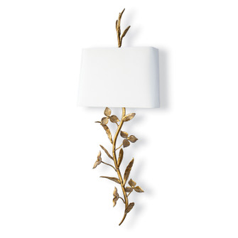 Trillium Two Light Wall Sconce in Antique Gold Leaf (400|15-1179)