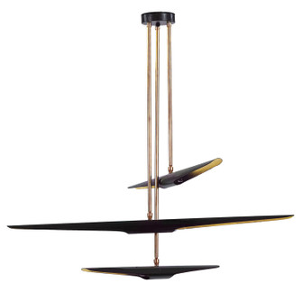 Concorde Six Light Chandelier in Blackened Steel (400|16-1081BLK)