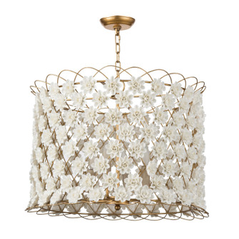 Alice Four Light Chandelier in Gold Leaf (400|16-1130)
