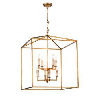 Cape Eight Light Lantern in Antique Gold (400|16-1132AGL)