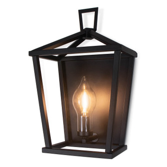 Hampton One Light Outdoor Wall Sconce in Black (400|17-1017)