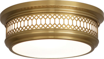 Williamsburg Tucker Two Light Flushmount in Antique Brass (165|306) Williamsburg Tucker Two Light Flushmount in Antique Brass (165|306)