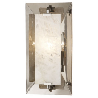 Gemma One Light Wall Sconce in Polished Nickel w/ Alabaster (165|S373)