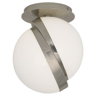 Michael Berman Brut One Light Flushmount in Polished Nickel (165|S623)