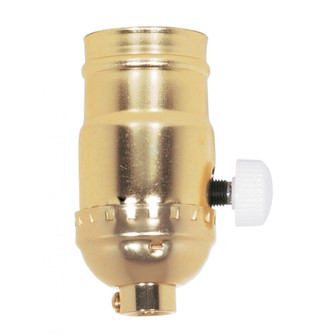 Full Range Turn Knob Dimmer Socket in Brite Gilt (230|80-1014)