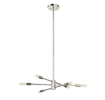 Lyrique Six Light Chandelier in Polished Nickel (51|1-7000-6-109)