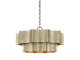Shelby Six Light Pendant in Silver Patina (51|7-101-6-53)