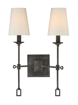 Lorainne Two Light Wall Sconce in Oxidized Black (51|9-9004-2-88)