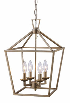 Lacey Four Light Pendant in Antique Silver Leaf (110|10264 ASL)