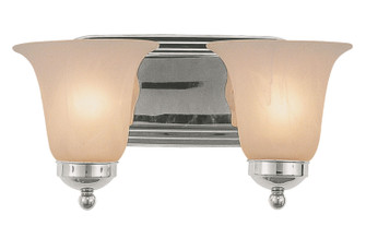 Rusty Two Light Vanity Bar in Polished Chrome (110|3502 PC)