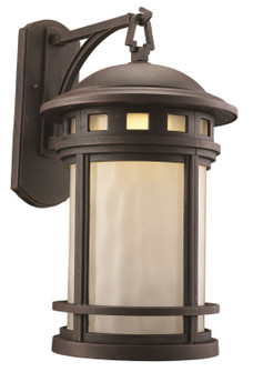 Boardwalk One Light Postmount Lantern in Rust (110|40373 RT)