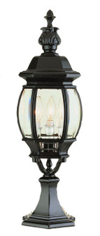 Francisco Three Light Postmount Lantern in Black (110|4071 BK)